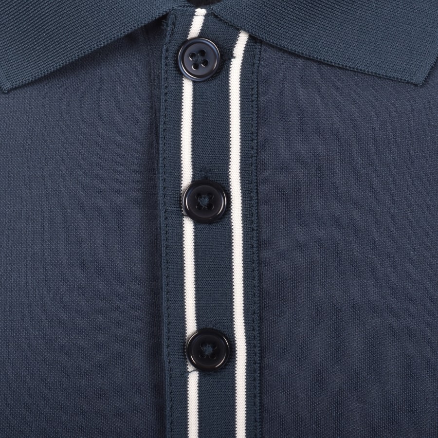 Image number 4 for Ellesse Biagia Polo T Shirt Navy
