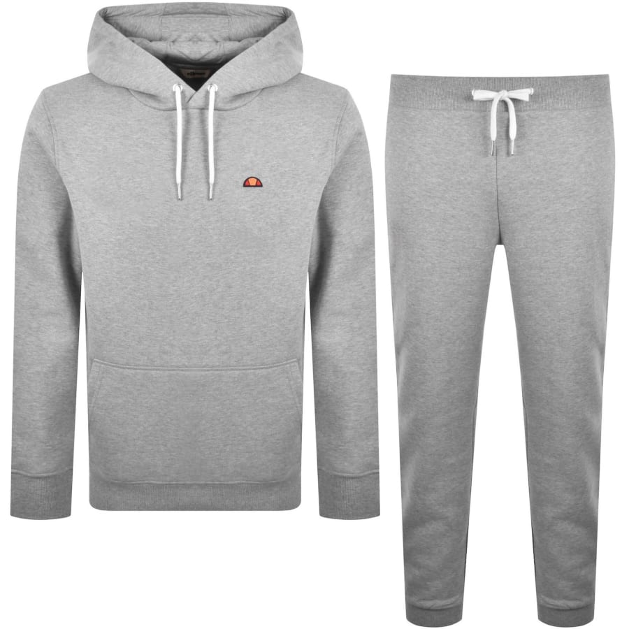 Image number 1 for Ellesse Traccota 2 Hooded Tracksuit Grey