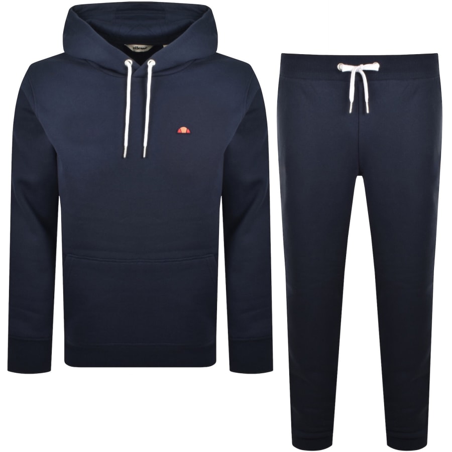 Image number 1 for Ellesse Traccota 2 Hooded Tracksuit Navy