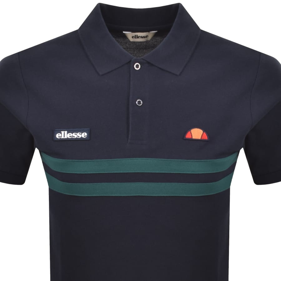 Image number 2 for Ellesse Muccia Polo T Shirt Navy