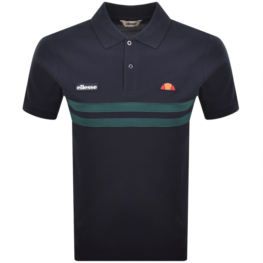Image number 1 for Ellesse Muccia Polo T Shirt Navy
