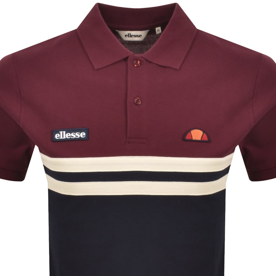 Image number 2 for Ellesse Muccia Polo T Shirt Burgundy