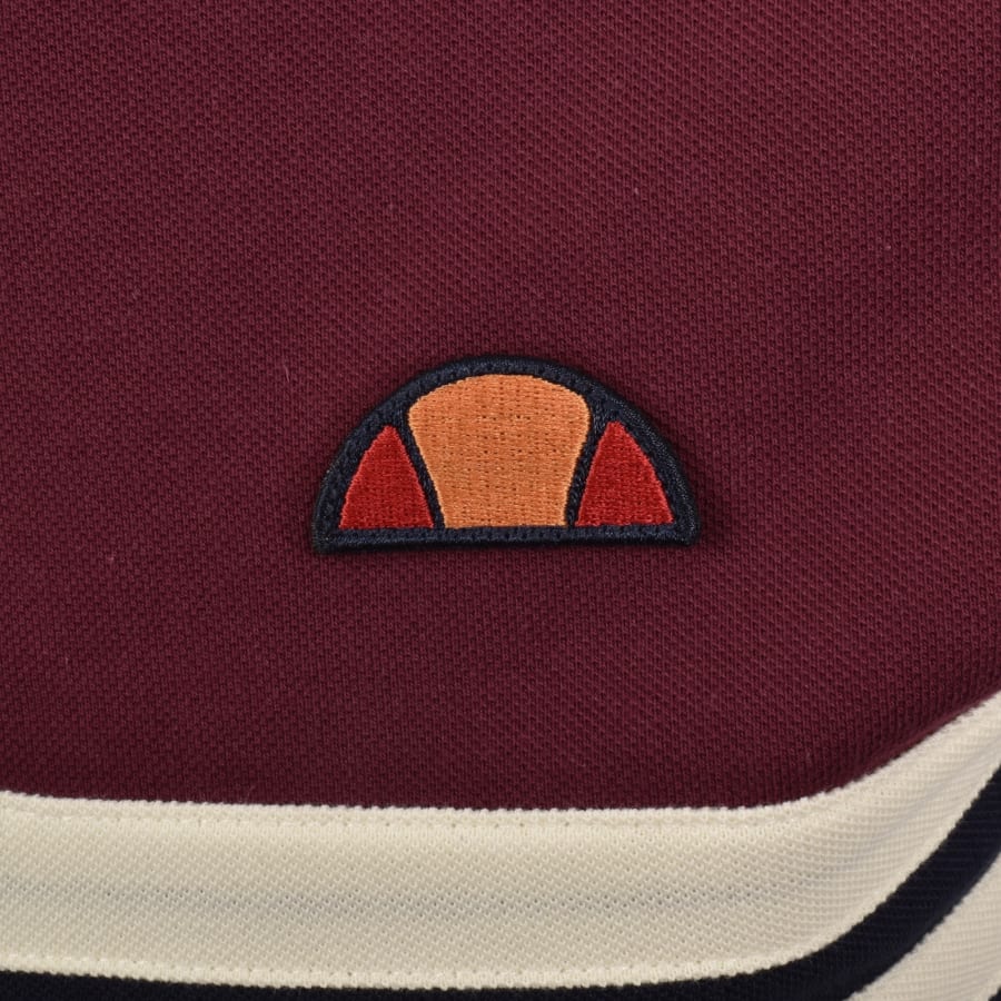 Image number 3 for Ellesse Muccia Polo T Shirt Burgundy
