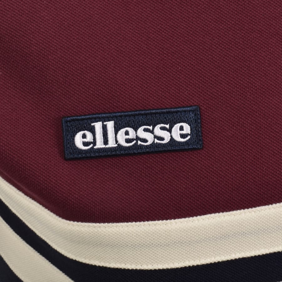 Image number 4 for Ellesse Muccia Polo T Shirt Burgundy