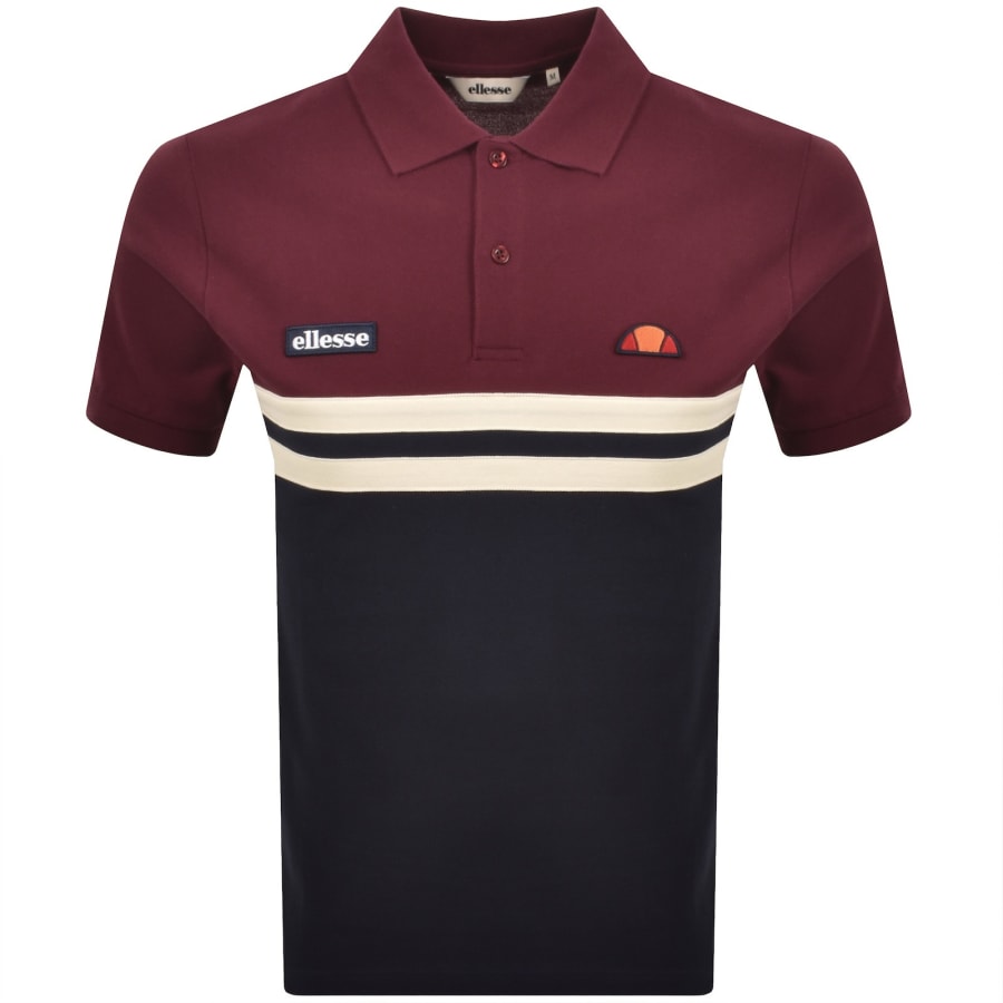 Image number 1 for Ellesse Muccia Polo T Shirt Burgundy