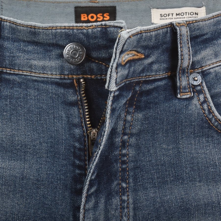 Image number 5 for BOSS Delaware Slim Fit Jeans Medium Blue