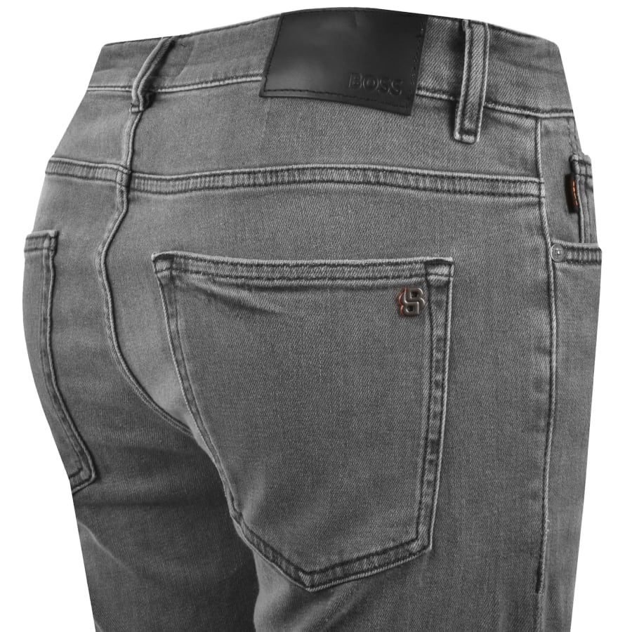 Image number 4 for BOSS Delaware Slim Fit Jeans Medium Grey
