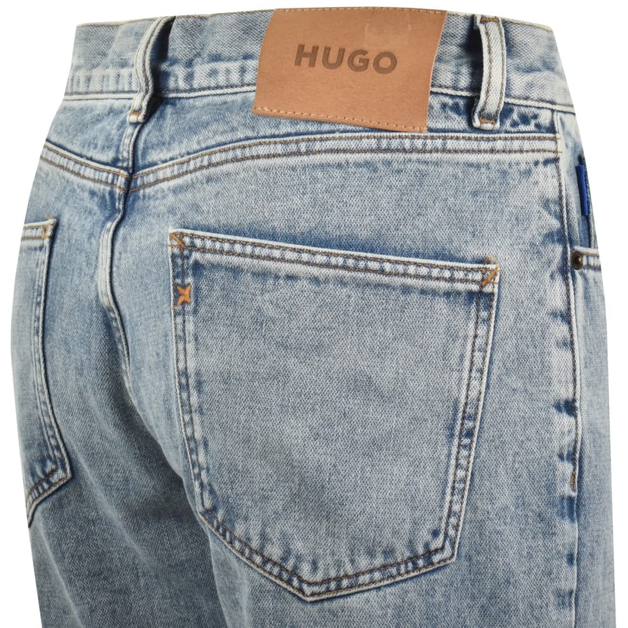 Image number 4 for HUGO Blue Jonah Light Wash Straight Fit Jeans Blue