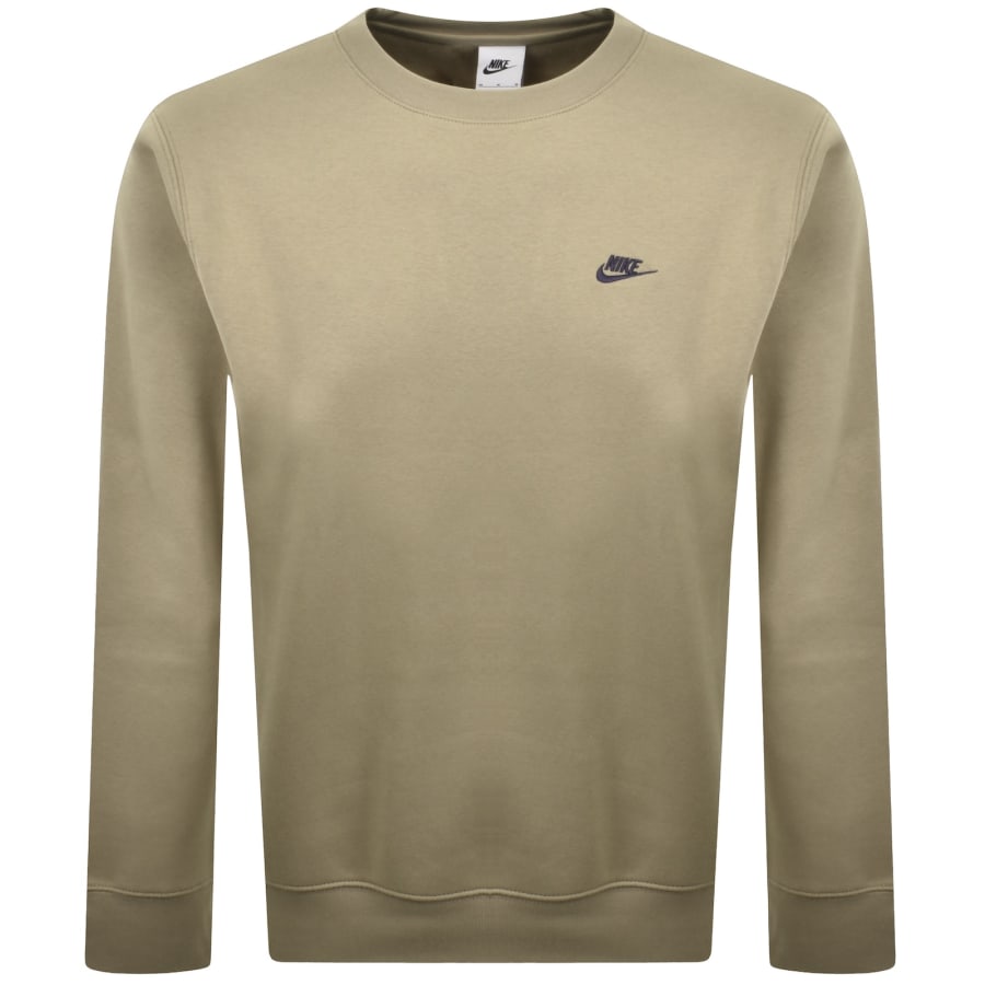 Image number 1 for Nike Crew Neck Club Sweatshirt Beige