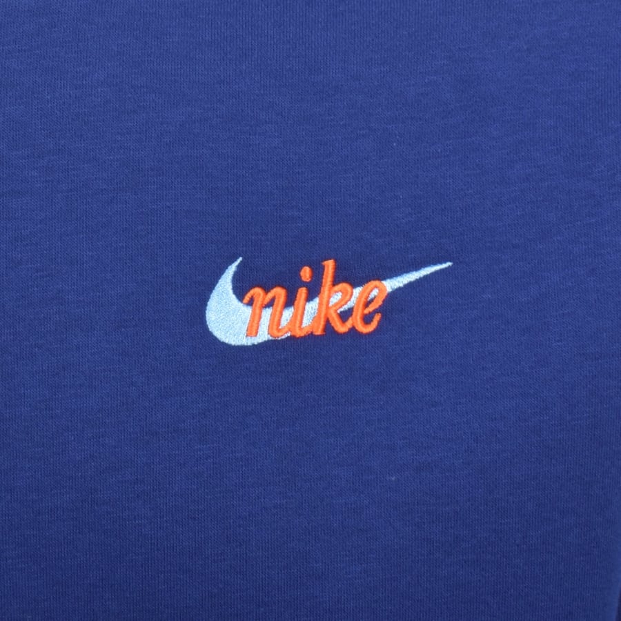 Image number 3 for Nike Crew Neck Club Sweatshirt Blue