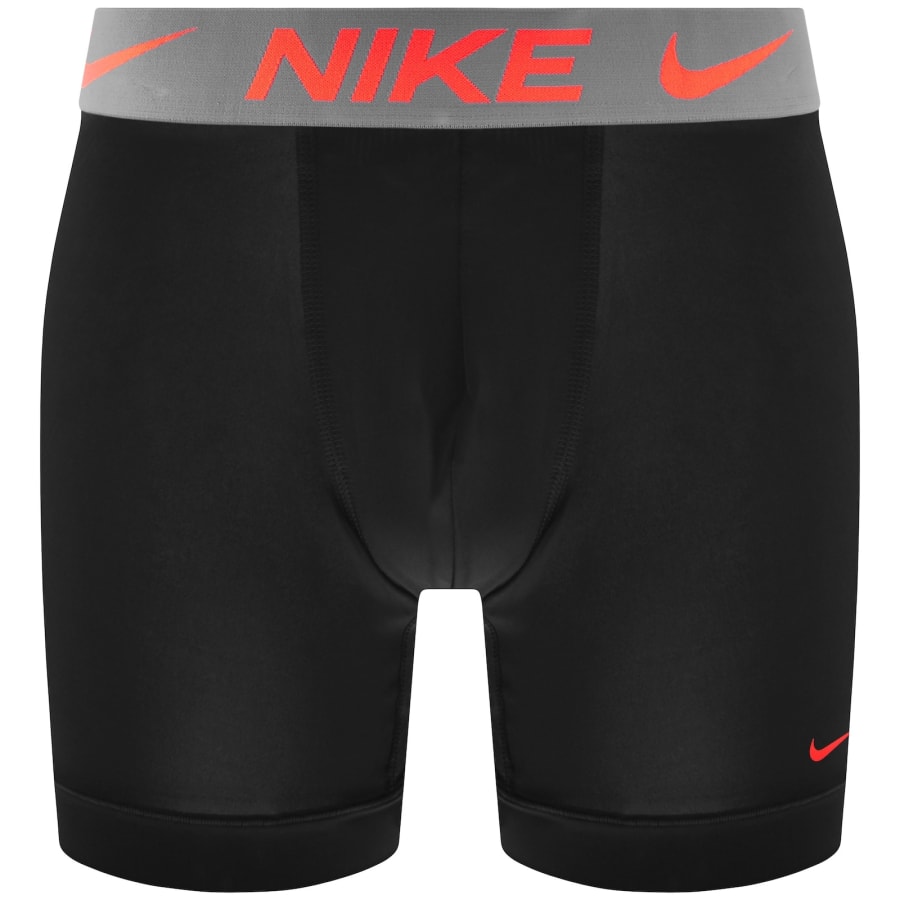 Image number 2 for Nike Essential Micro 3 Pack Boxer Briefs Black
