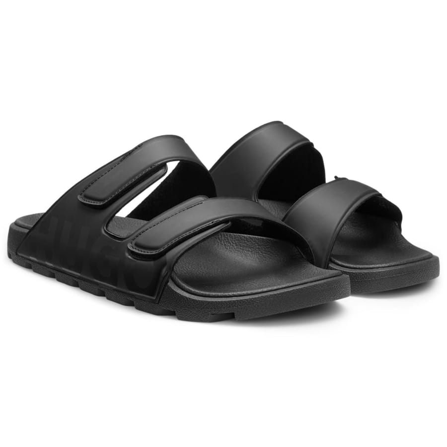 Image number 4 for HUGO Evander Sliders Black