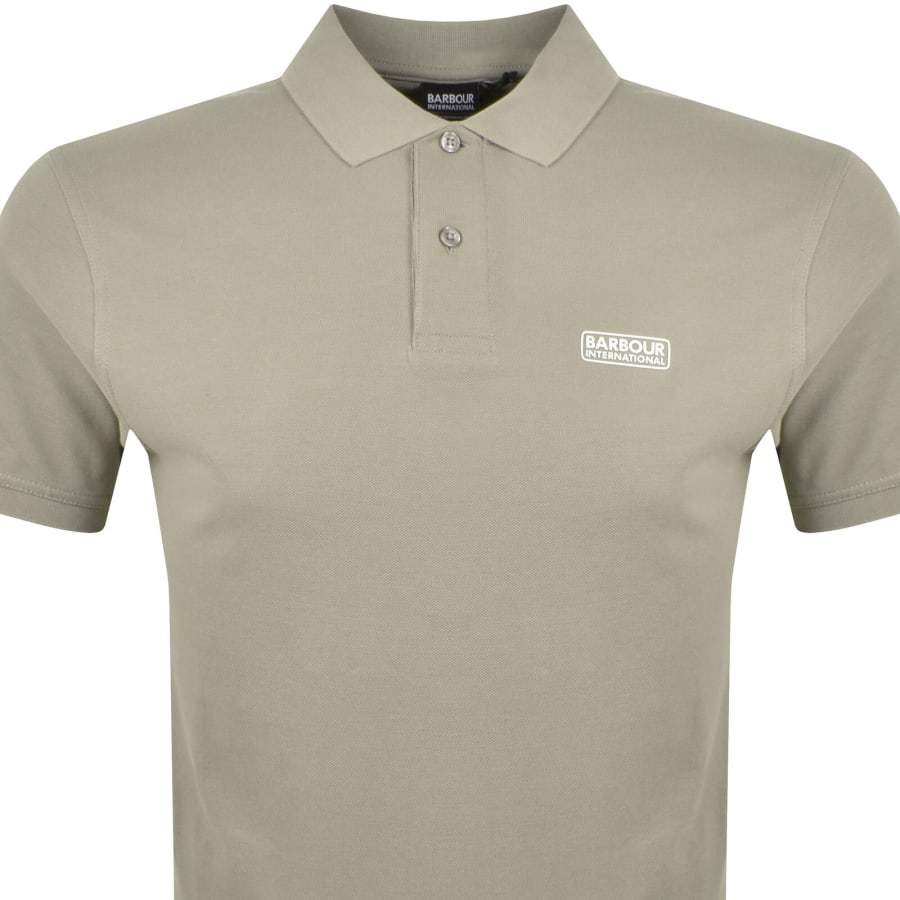 Image number 2 for Barbour International Essential Polo Grey