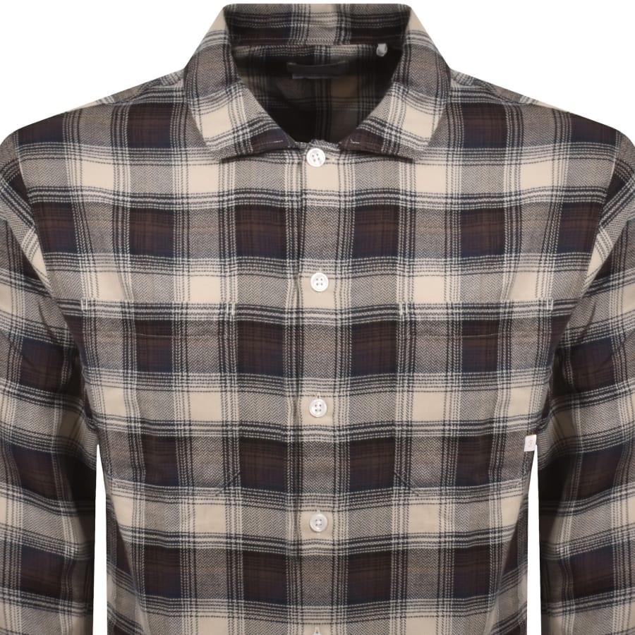 Image number 2 for Farah Lavelle Check Shirt Brown