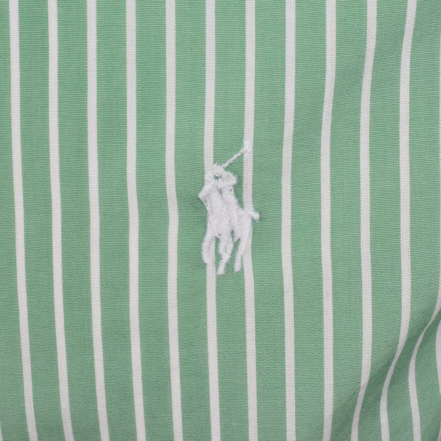 Image number 3 for Ralph Lauren Long Sleeve Striped Shirt Green
