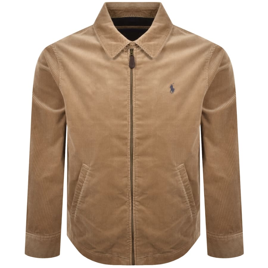 Image number 1 for Ralph Lauren Corduroy Wynton Jacket Brown