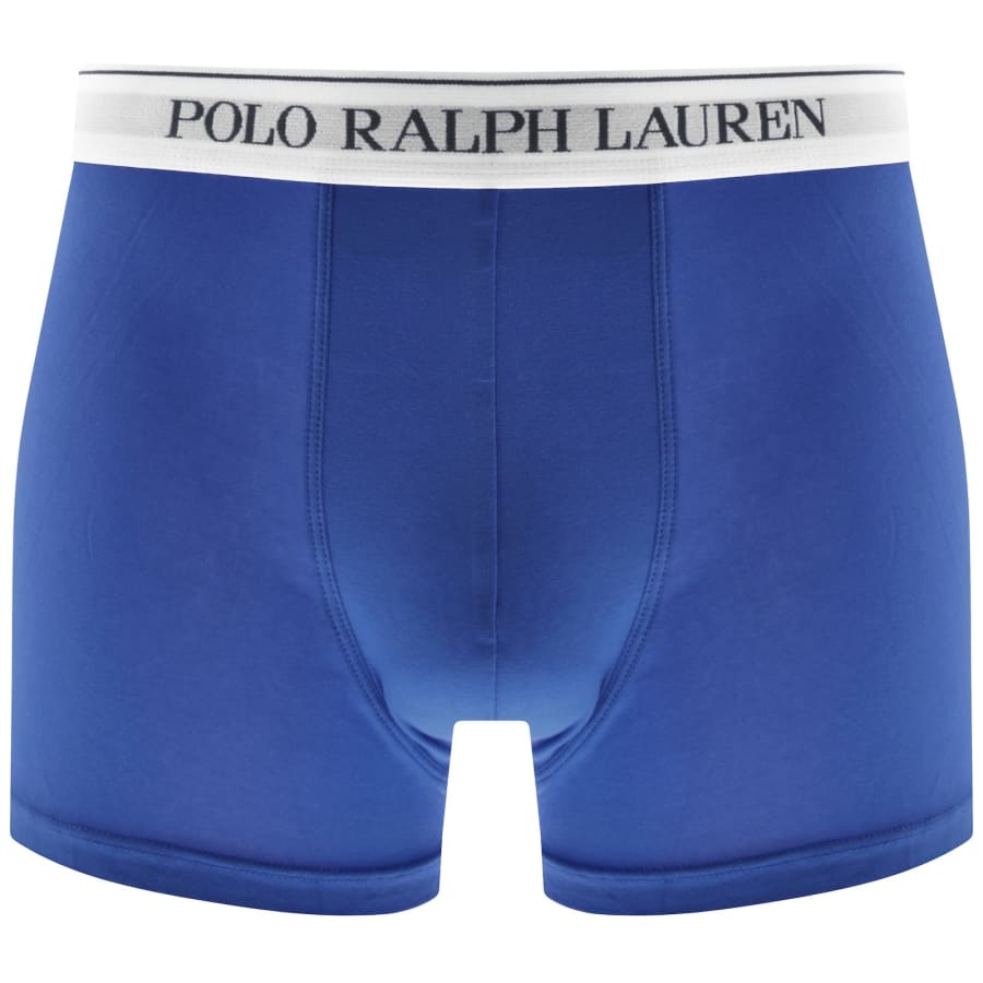 Image number 2 for Ralph Lauren Underwear 3 Pack Trunks Blue
