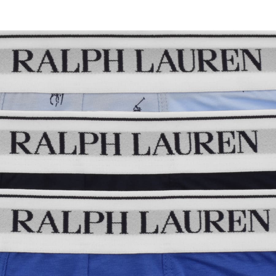Image number 5 for Ralph Lauren Underwear 3 Pack Trunks Blue