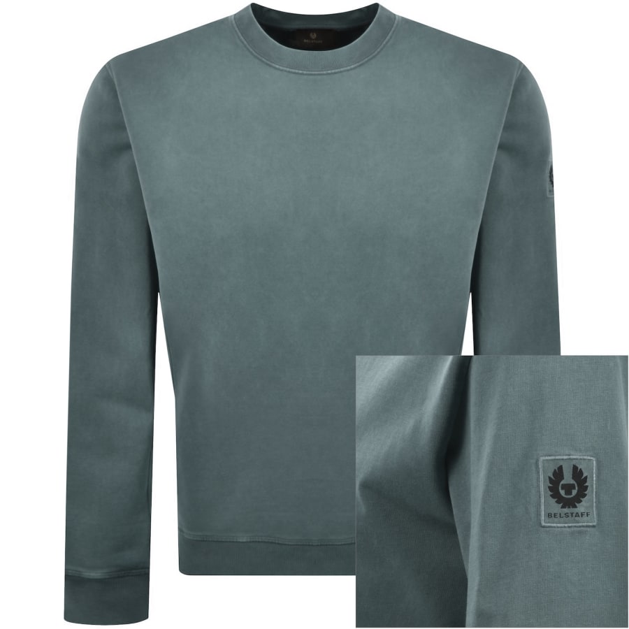 Image number 1 for Belstaff Logo Sweatshirt Blue