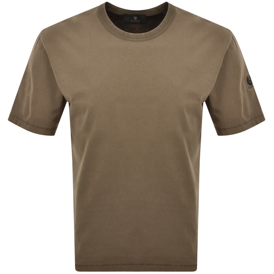 Image number 2 for Belstaff Valley Garment Dye T Shirt Brown