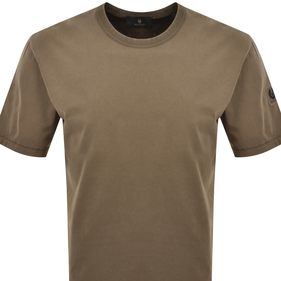 Image number 3 for Belstaff Valley Garment Dye T Shirt Brown