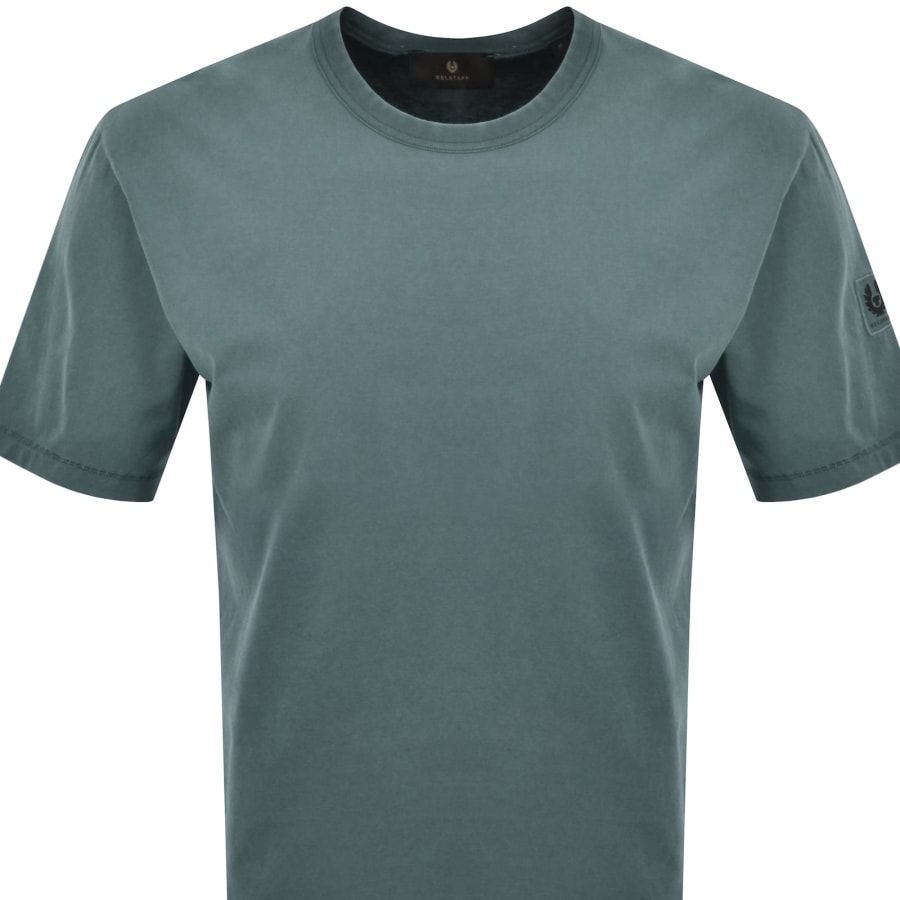 Image number 3 for Belstaff Valley Garment Dye T Shirt Blue