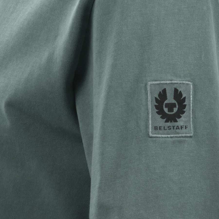 Image number 4 for Belstaff Valley Garment Dye T Shirt Blue