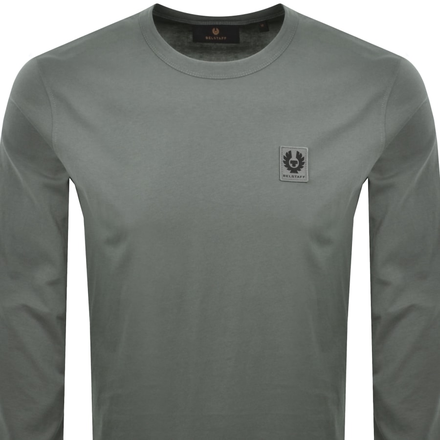 Image number 2 for Belstaff Long Sleeve T Shirt Atlantic Grey