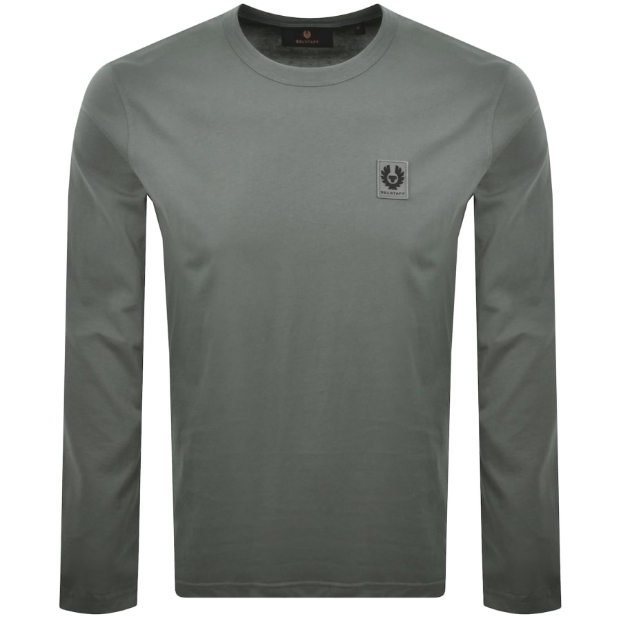 Image number 1 for Belstaff Long Sleeve T Shirt Atlantic Grey
