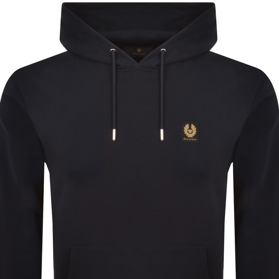 Image number 2 for Belstaff Logo Signature Hoodie Navy