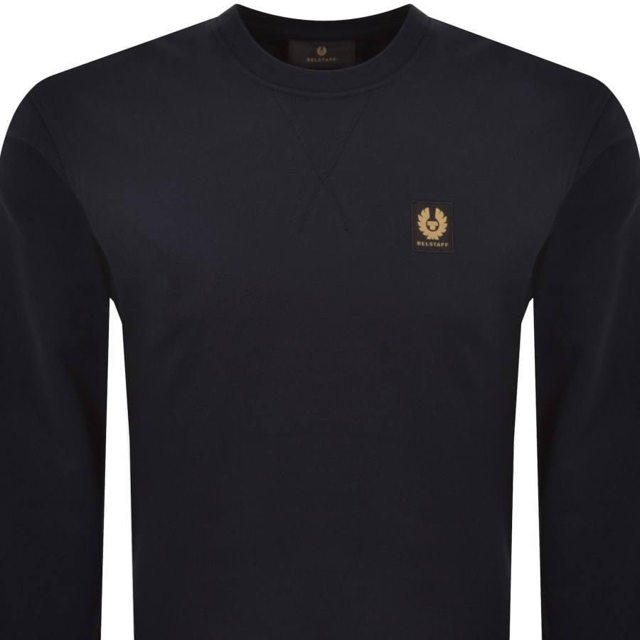 Image number 2 for Belstaff Logo Sweatshirt Navy