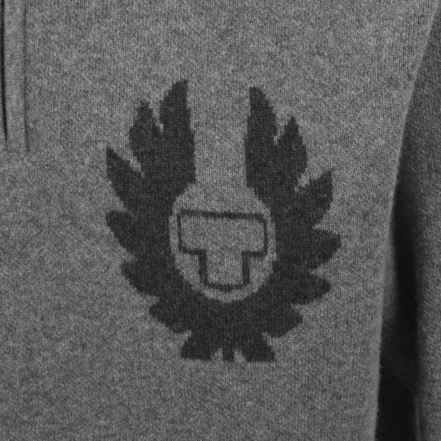 Image number 4 for Belstaff Graphic Knit Jumper Brown