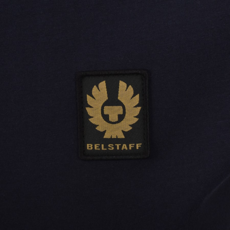 Image number 3 for Belstaff Quarter Zip Sweatshirt Navy