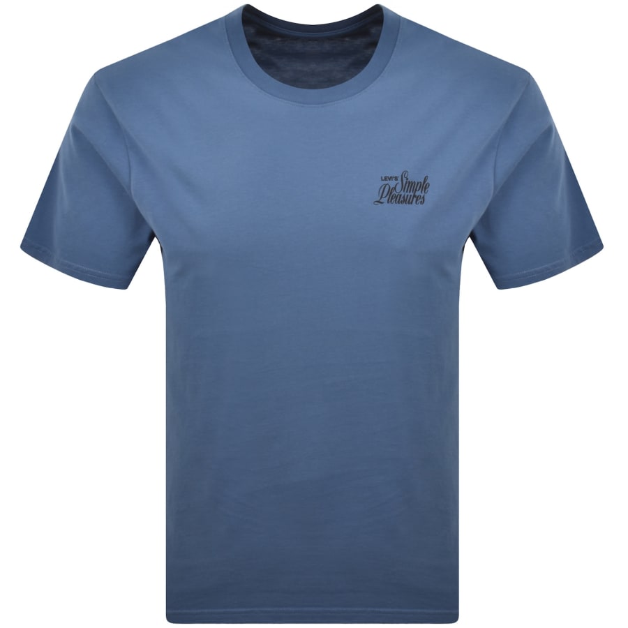 Image number 2 for Levis Plain T Shirt Blue