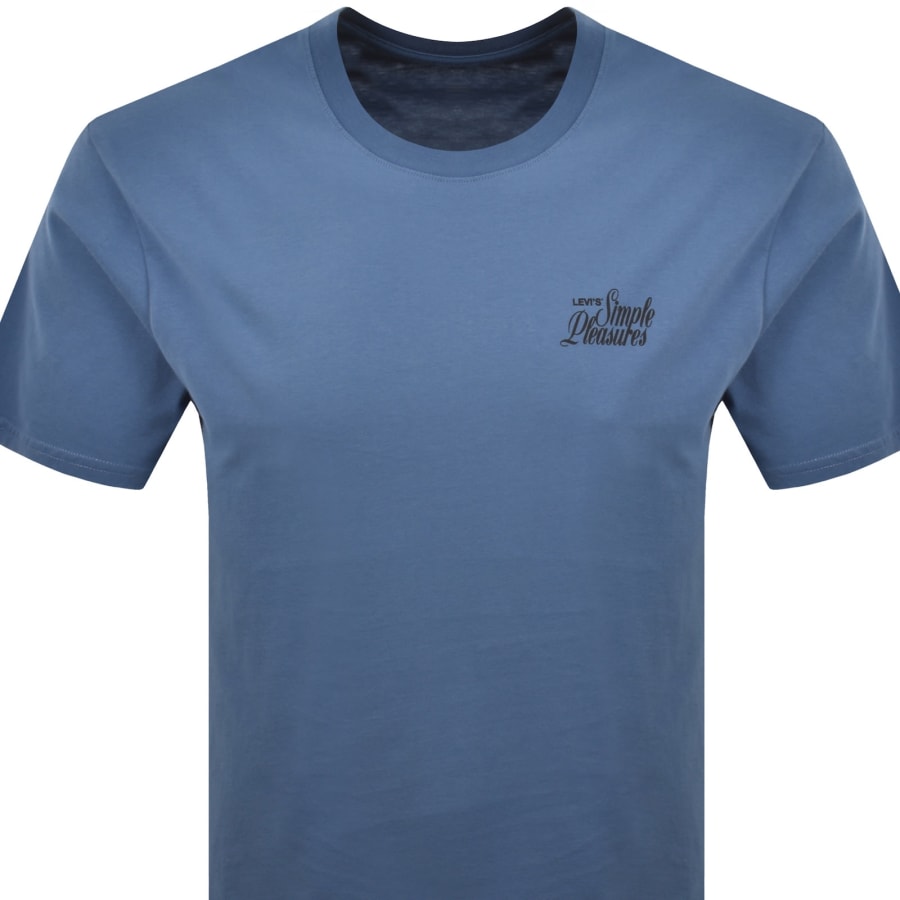Image number 3 for Levis Plain T Shirt Blue
