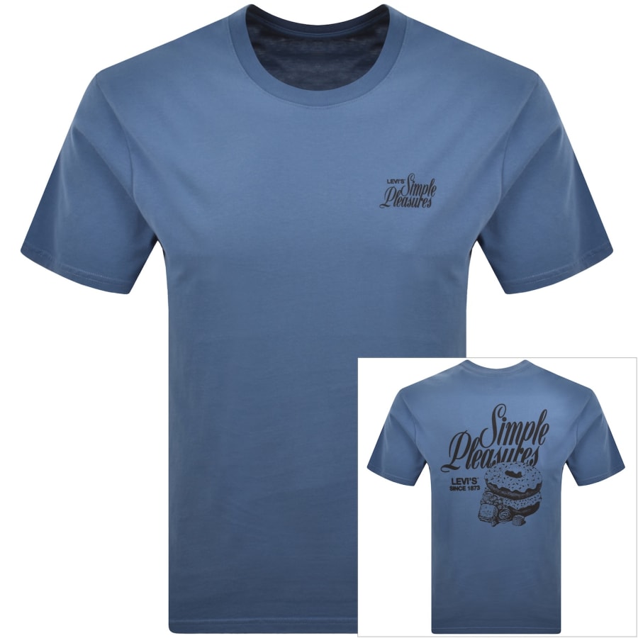 Image number 1 for Levis Plain T Shirt Blue
