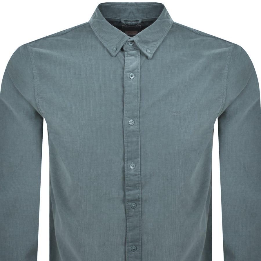 Image number 2 for Levis Authentic Button Down Shirt Blue