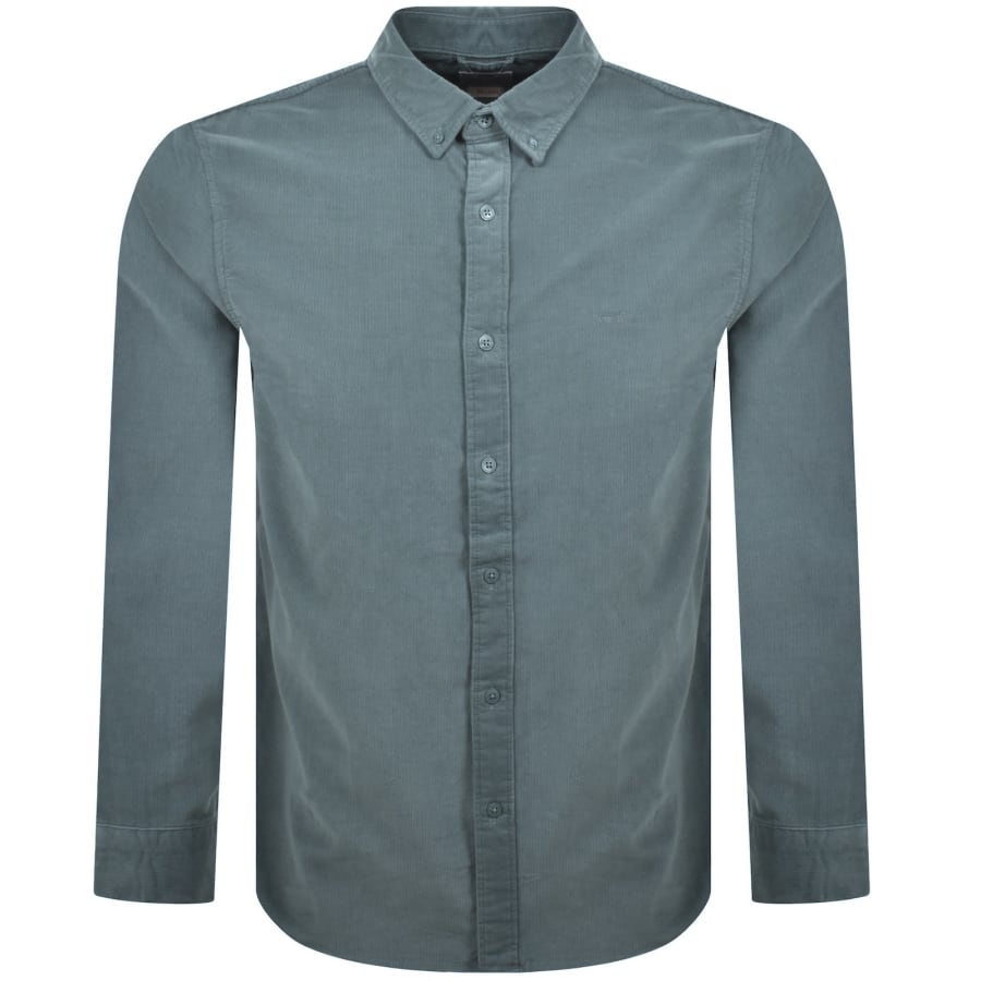 Image number 1 for Levis Authentic Button Down Shirt Blue