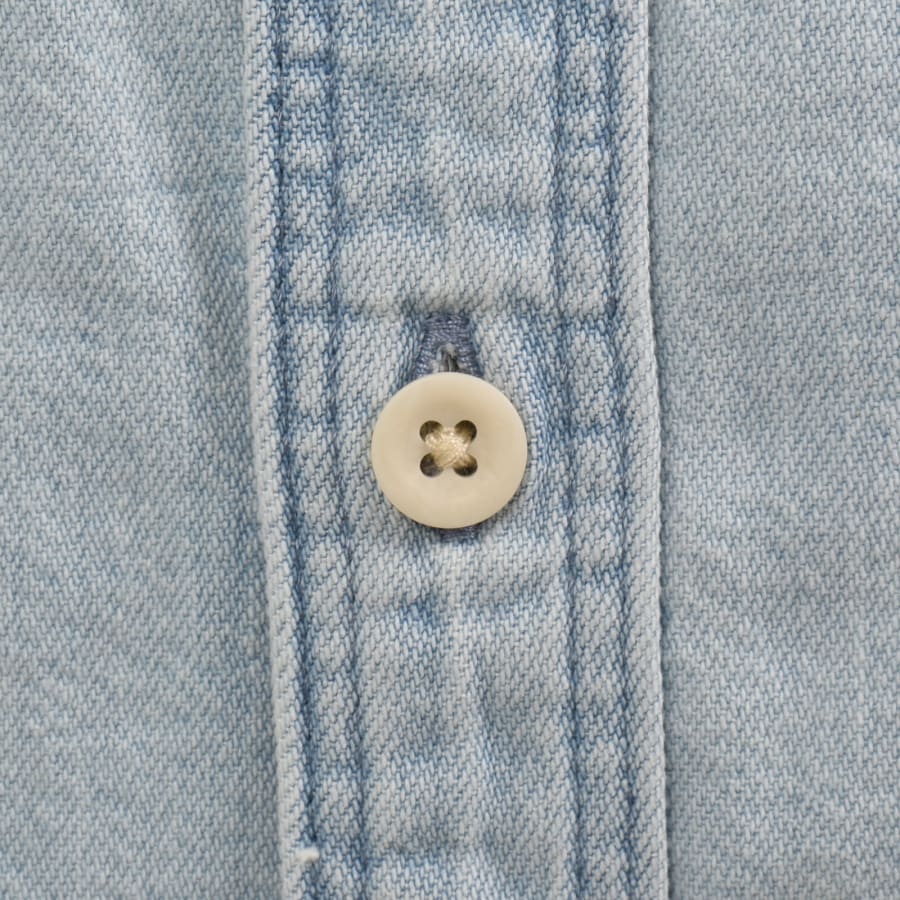 Image number 4 for Levis Mariposa Worker Shirt Light Wash Blue
