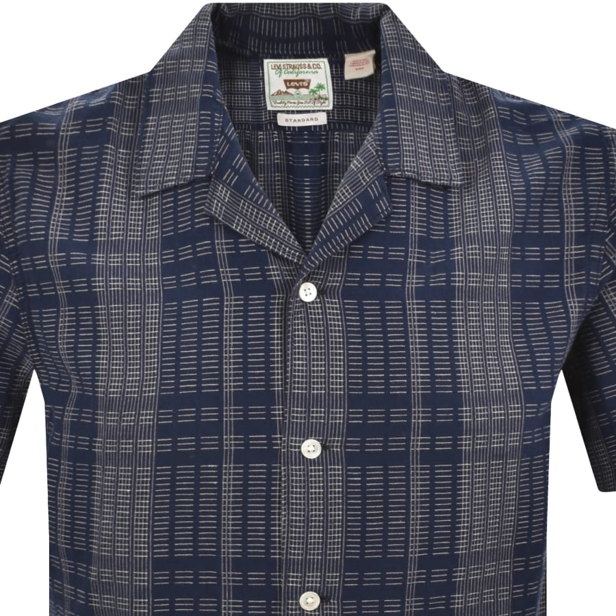 Image number 2 for Levis Sunset Camp Short Sleeved Shirt Blue