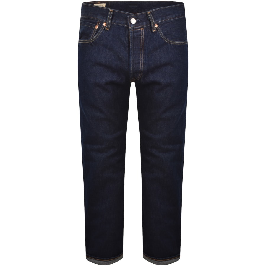 Image number 2 for Levis 501 Original Straight Fit Jeans Blue