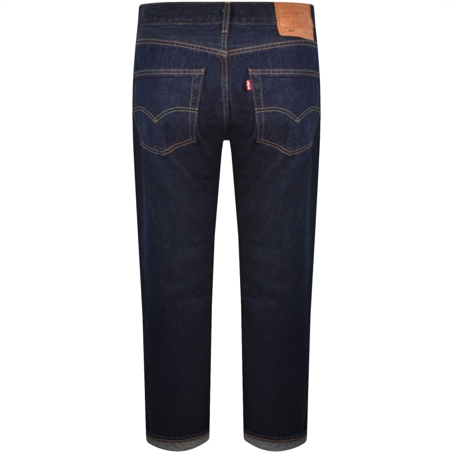 Image number 3 for Levis 501 Original Straight Fit Jeans Blue