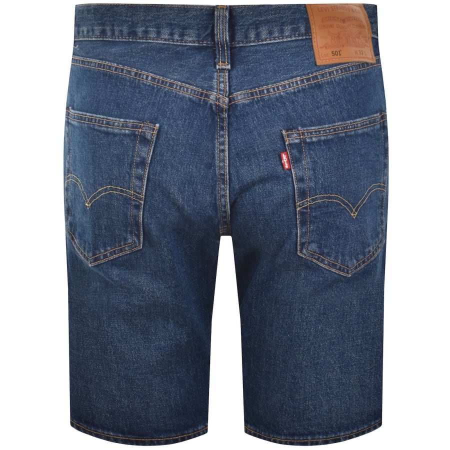 Image number 3 for Levis 501 Original Denim Shorts Dark Blue