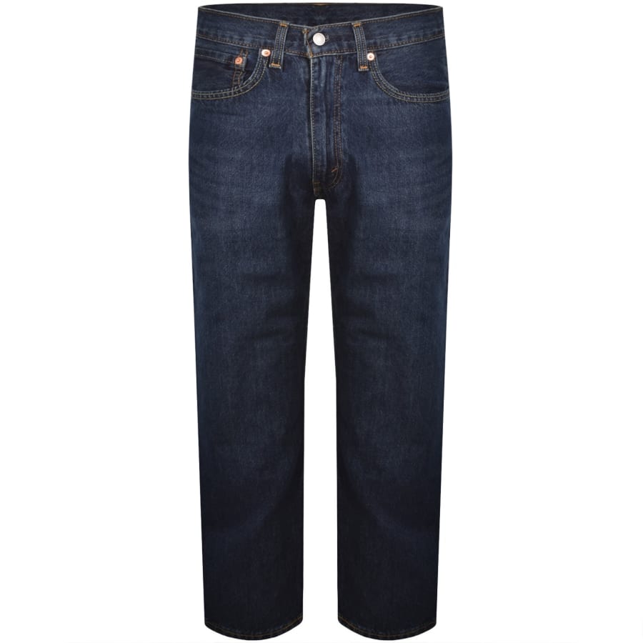 Image number 2 for Levis 555 Relaxed Straight Fit Jeans Blue
