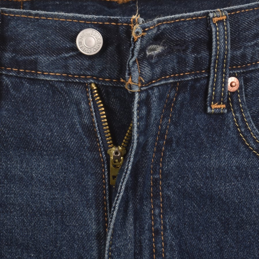 Image number 5 for Levis 555 Relaxed Straight Fit Jeans Blue