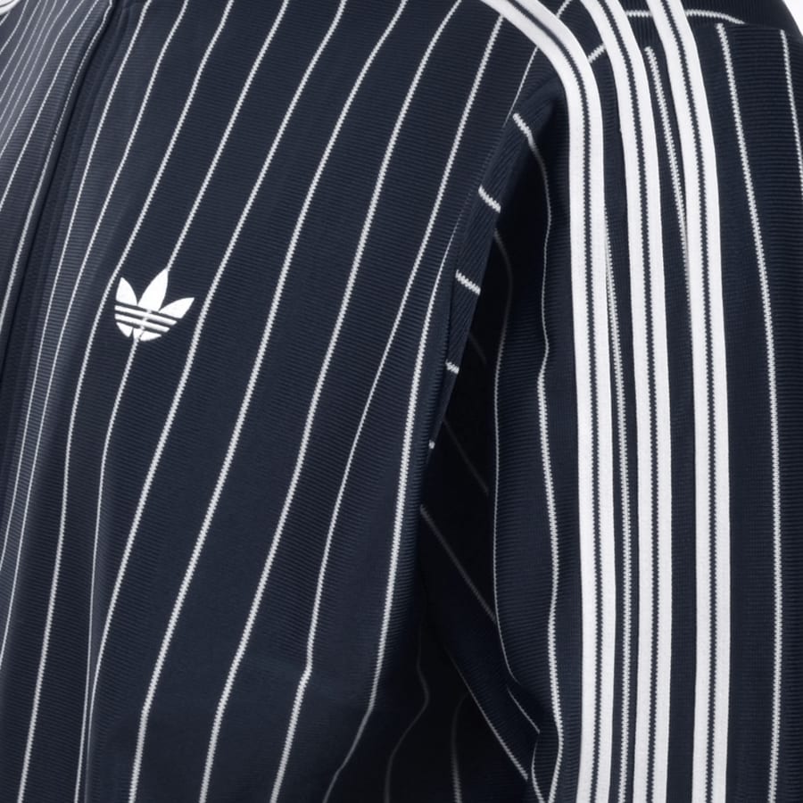 Image number 4 for adidas Originals Pinstripe Track Top Blue