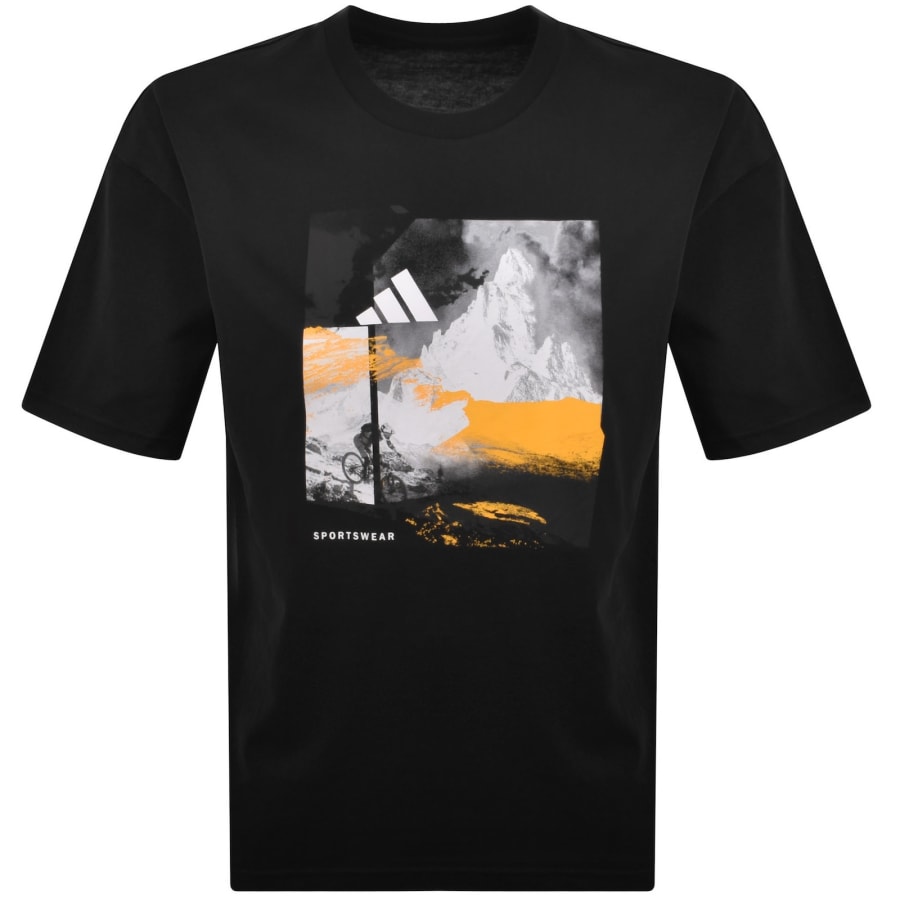 Image number 1 for adidas Sportswear Graphic T Shirt Black