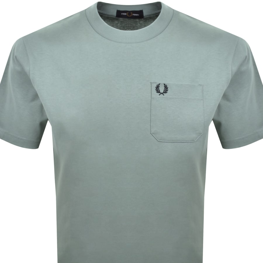 Image number 2 for Fred Perry Relaxed T Shirt Silver Blue