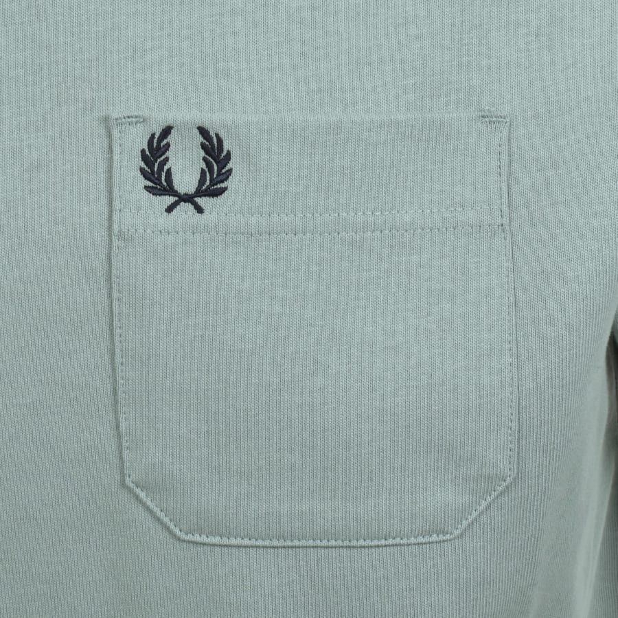Image number 3 for Fred Perry Relaxed T Shirt Silver Blue