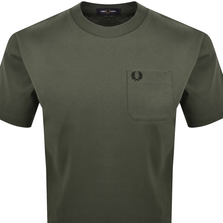 Image number 2 for Fred Perry Relaxed T Shirt Green